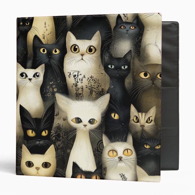 curious pet kittens binder (Front/Inside)