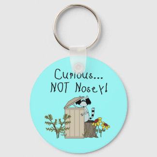 Curious Raccoon Keychain
