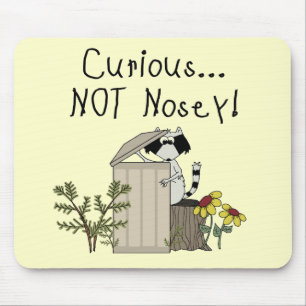 Curious Raccoon Mouse Pad