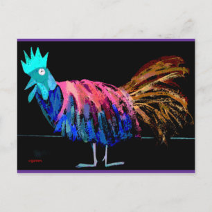Curious Rooster #1 Postcard
