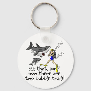 Curious Sharks Keychain