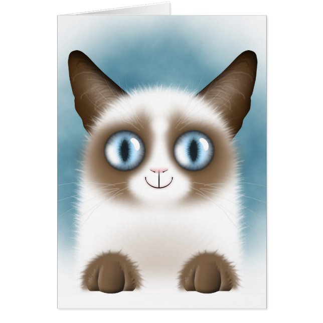 Curious Siamese Kitten (Front)