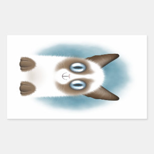 Curious Siamese Kitten Sticker