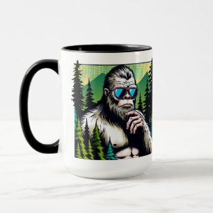 Curious Squatch with Sunglasses Mug