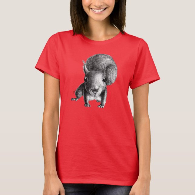 Curious Squirrel T-Shirt (Front)