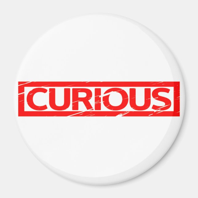 Curious Stamp Magnet (Front)