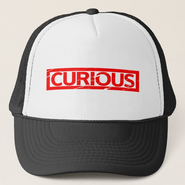 Curious Stamp Trucker Hat (Front)