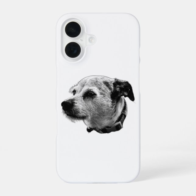 Curious Terrier Mix iPhone Case (Back)