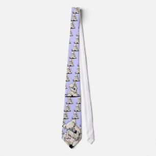 Curious Wheaten Terrier Neck Tie
