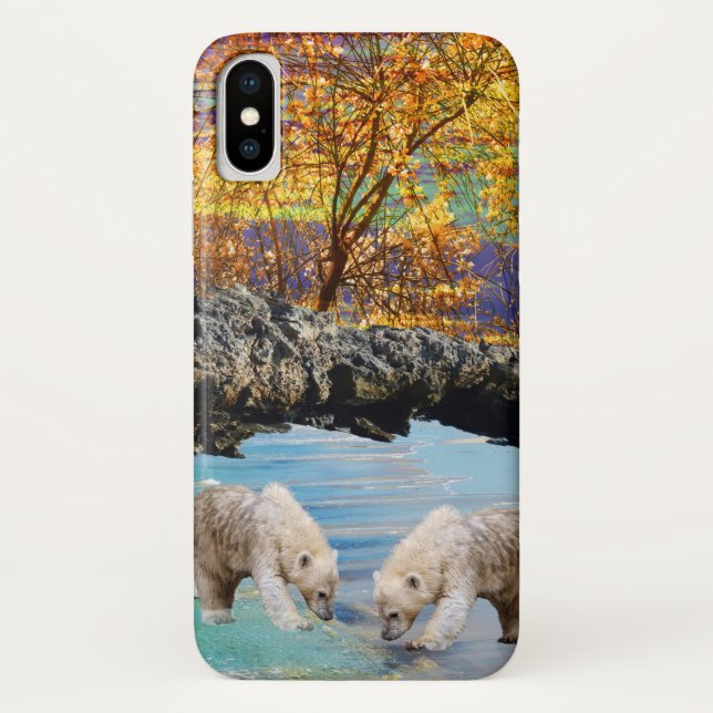 Curious Young Polar Bears, Case-Mate iPhone Case (Back)