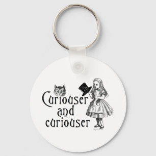 Curiouser and curiouser keychain