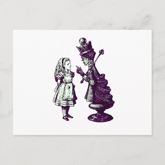 Curiouser & Curiouser Postcard (Front)