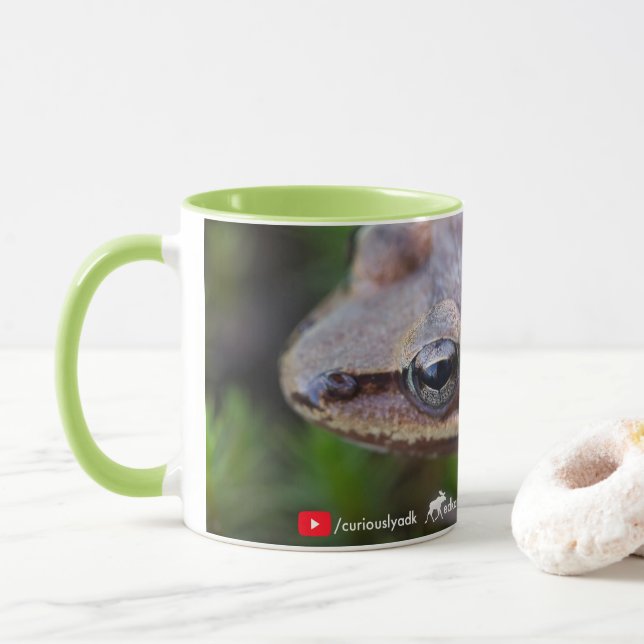 Curiously Adirondack Frog Mug (With Donut)