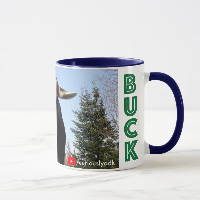 Curiously Adirondack Goat Mug (BUCK) (Right)