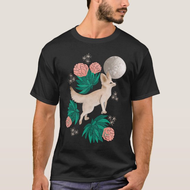 Curiously Cute Fennec Fox T-Shirt (Front)