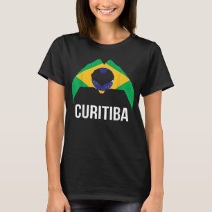 Curitiba Brazilian City Love Brazil Flag T-Shirt