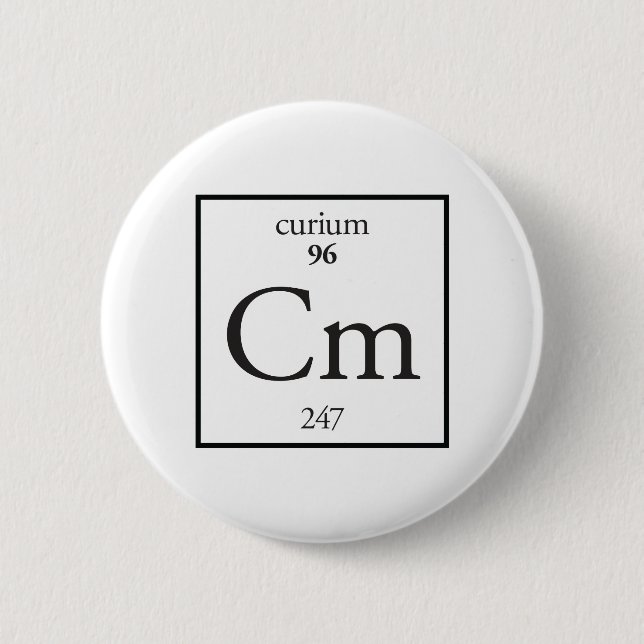 curium 2 inch round button (Front)
