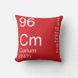 Curium Throw Pillow