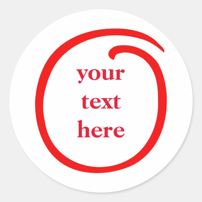 Curl Classic Round Sticker (Front)