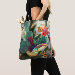 Curl Crested Aracari Toucan Tote Bag