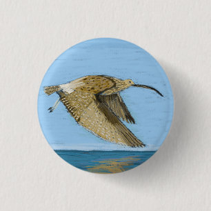 Curlew Badge 1 Inch Round Button