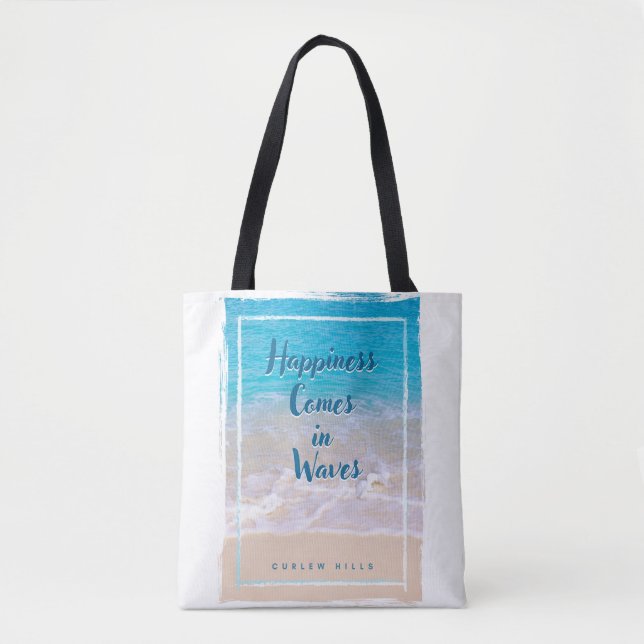 Curlew Waves Tote Bag, Medium Bag (Front)