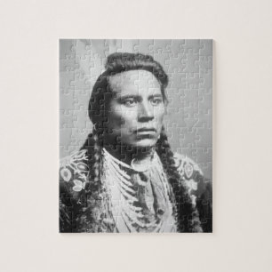 Curley, of the Crow tribe, one of Custer's scouts Jigsaw Puzzle