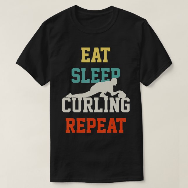 Curling (27)  T-Shirt (Design Front)