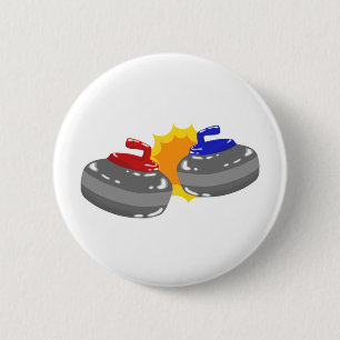 Curling 2 Inch Round Button