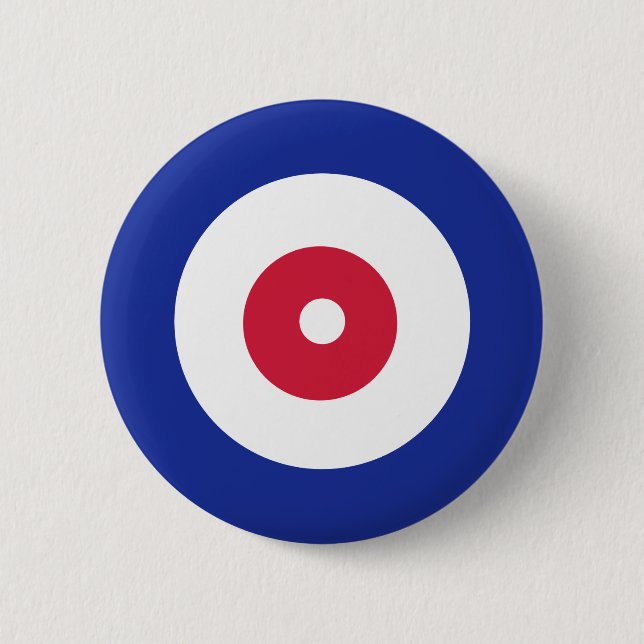 Curling 2 Inch Round Button (Front)