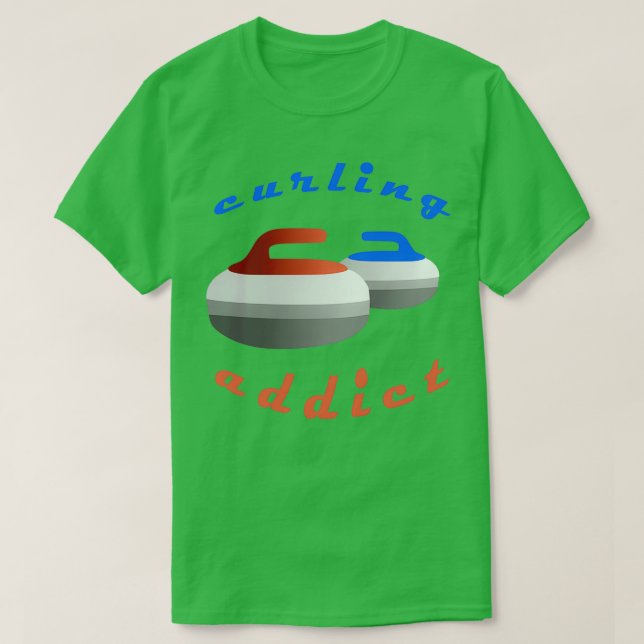 curling addict 3 T-Shirt (Design Front)