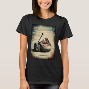 Curling Athlete USA Vintage Curling Stone  2 T-Shirt