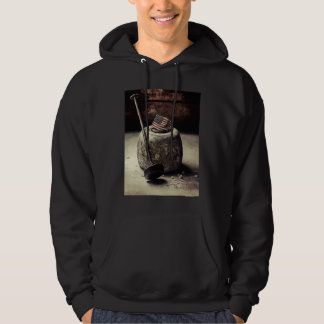 Curling Athlete USA Vintage Curling Stone 3 Hoodie