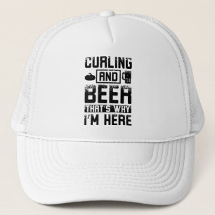 Curling Beer Trucker Hat