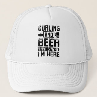 Curling Beer Trucker Hat