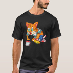 Curling cat T-Shirt