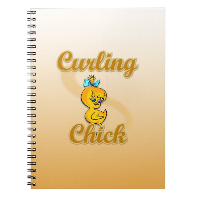 Curling Chick Notebook (Front)