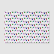 Curling Christmas Lights Tissue Paper
