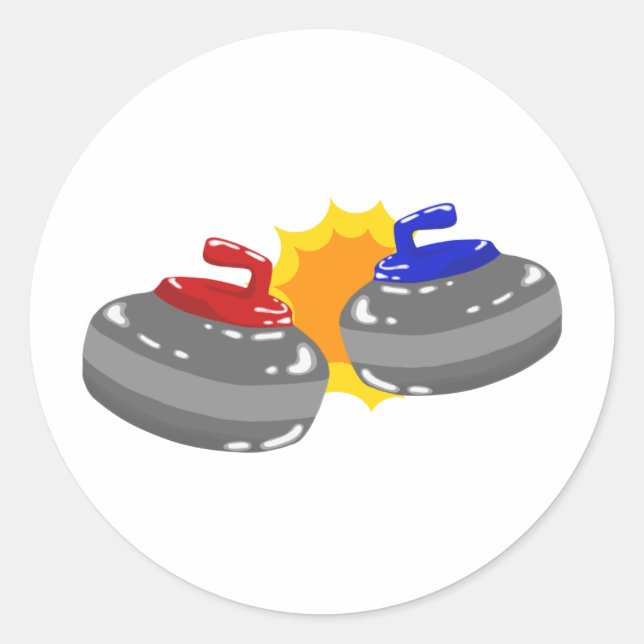 Curling Classic Round Sticker (Front)