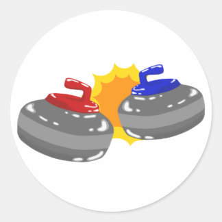 Curling Classic Round Sticker