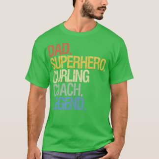 Curling coach dad T-Shirt