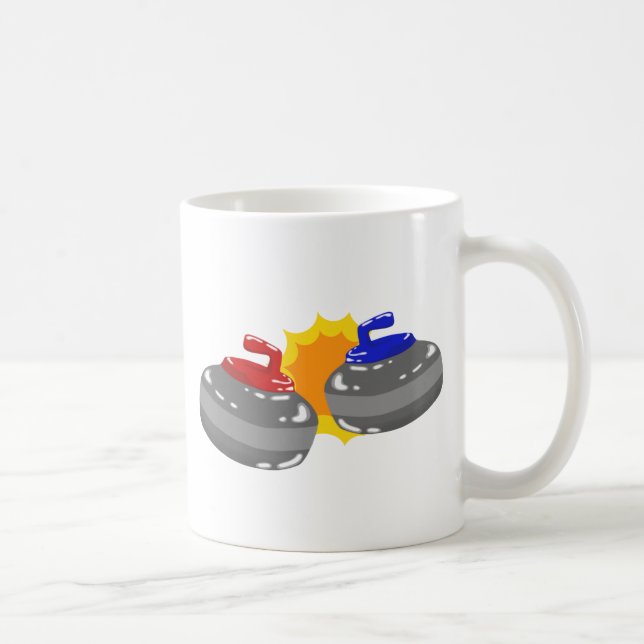 Curling Coffee Mug (Right)