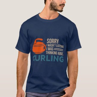 Curling Curler Broom Precision Sport Rink Curling  T-Shirt