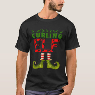 Curling Elf Funny Group Matching Family Pyjamas Fo T-Shirt