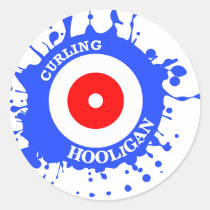 Curling Hooligan Classic Round Sticker