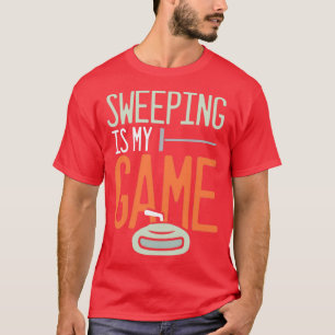 Curling Ice Winter Sports Sweeper Sweeping Curler  T-Shirt
