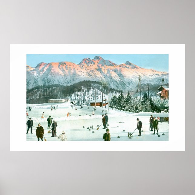 Curling in Switzerland Poster (Front)