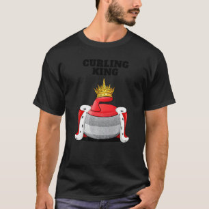 Curling King Boys Curling Team Player Curler Mens T-Shirt