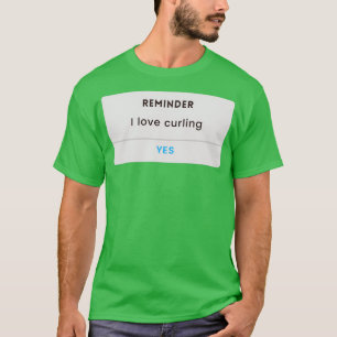 curling lover curling funny curling 5 T-Shirt