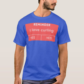 curling lover curling funny curling T-Shirt